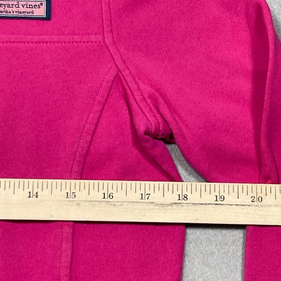 Vineyard‎ Vines 1/4 Zip Women’s XS Pullover Sweater Sweatshirt Pink Pocket - Picture 6 of 13